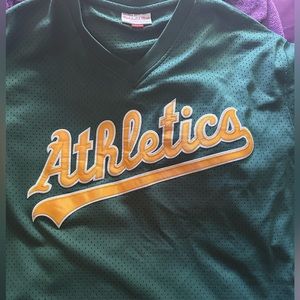 Ricky Henderson Mitchel and Ness bating practice jersey